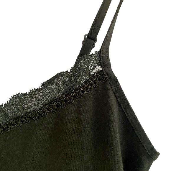 Y2K Loft Green Lace Cami Size Medium - Picture 2 of 5